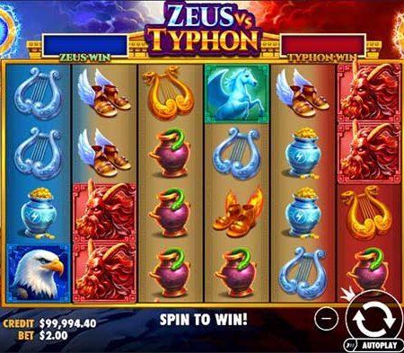 Hướng dẫn chơi slot Zeus vs Typhon tại nhà cái TF88